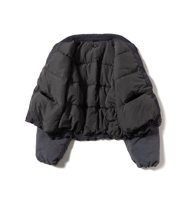 BEAMS「ワイドショートフィット フェード ダック ダウンジャケット」|ブルゾン・スタジャン|