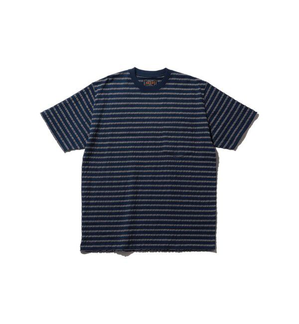 BEAMS PLUS「Pocket Tee Jacquard」|Tシャツ・カットソー|NAVY