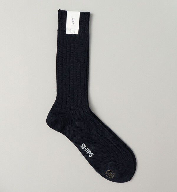 SHIPS「SHIPS: ベーシック リブ ソックス」|ソックス|ダークブルー