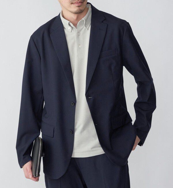 SHIPS「【WEB限定】SHIPS: 吸水速乾・UVケア Drymix（R）ワンポイントロゴ ボタンダウン ポロシャツ」|ポロシャツ|