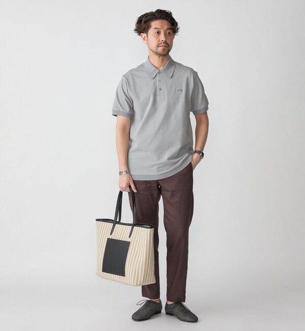 SHIPS「【SHIPS別注】LACOSTE: クラシック ニットリブ ポロシャツ」|ポロシャツ|