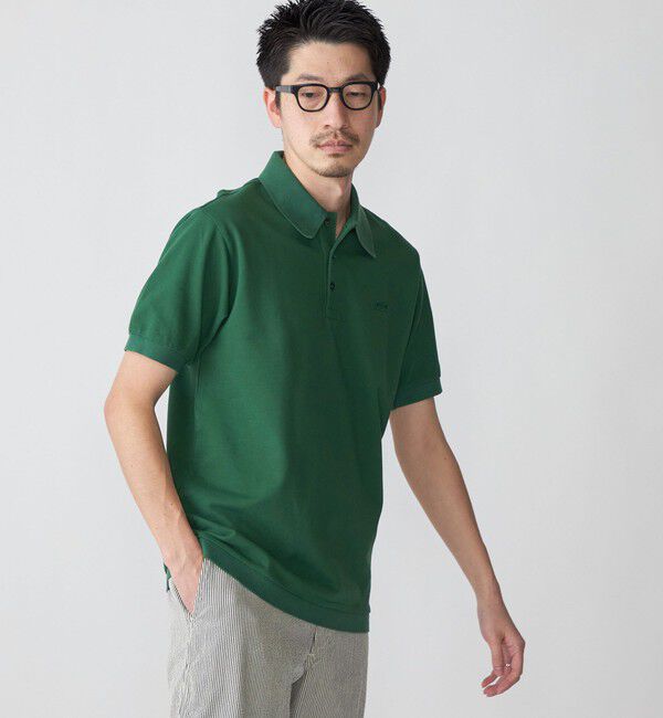 SHIPS「【SHIPS別注】LACOSTE: クラシック ニットリブ ポロシャツ」|ポロシャツ|