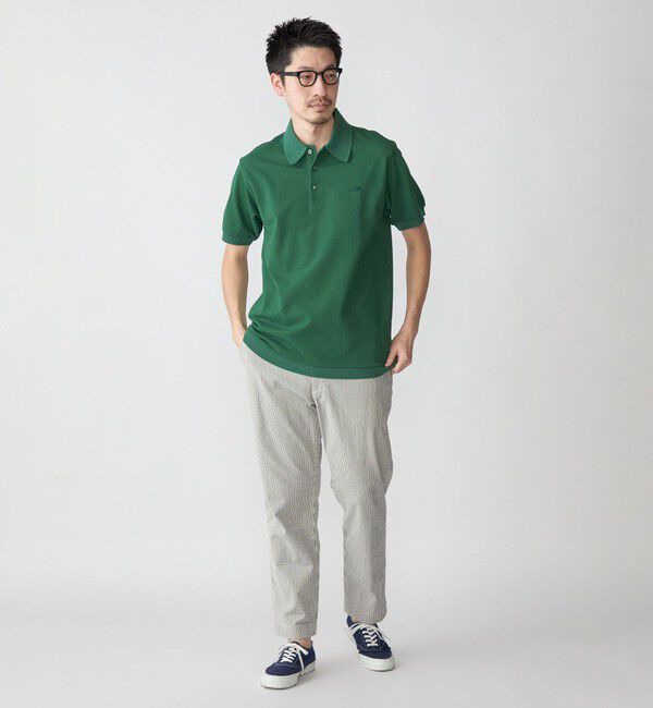 SHIPS「【SHIPS別注】LACOSTE: クラシック ニットリブ ポロシャツ」|ポロシャツ|