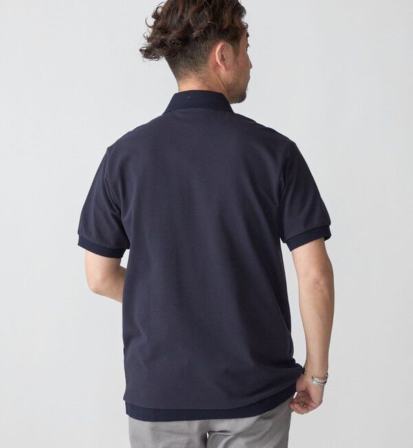 SHIPS「【SHIPS別注】LACOSTE: クラシック ニットリブ ポロシャツ」|ポロシャツ|