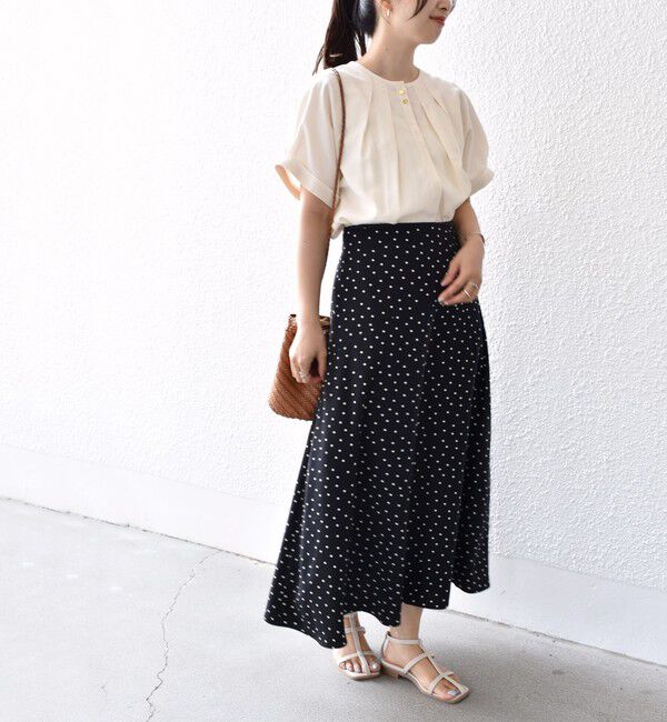 SHIPS for women「【WEB限定】〈洗濯機可能〉麻混 フロント タック ドルマン ブラウス」|シャツ・ブラウス|