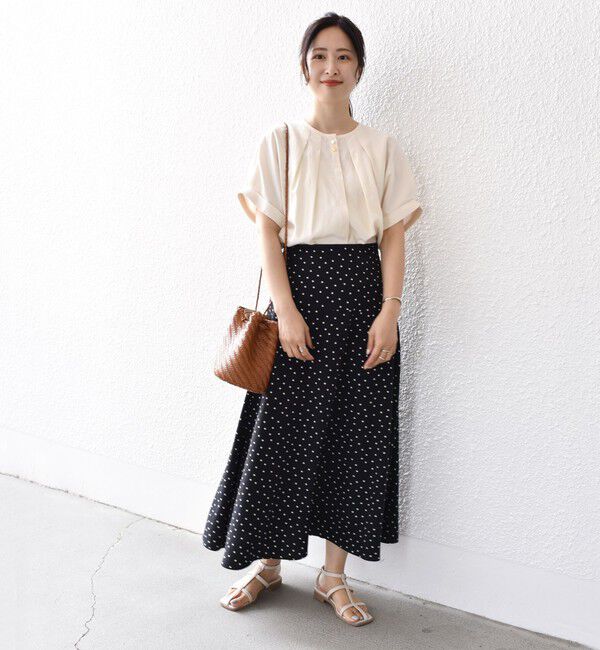 SHIPS for women「【WEB限定】〈洗濯機可能〉麻混 フロント タック ドルマン ブラウス」|シャツ・ブラウス|