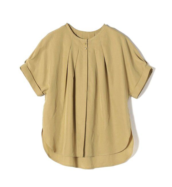 SHIPS for women「【WEB限定】〈洗濯機可能〉麻混 フロント タック ドルマン ブラウス」|シャツ・ブラウス|