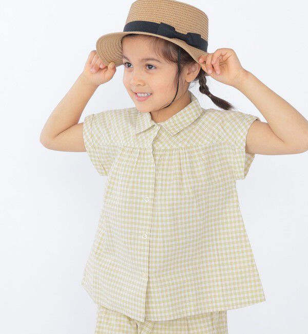 SHIPS KIDS「SHIPS KIDS:100～130cm / ワイド 半袖 シャツ」|シャツ・ブラウス|