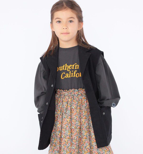 SHIPS KIDS「【SHIPS KIDS別注】RUSSELL ATHLETIC:100～150cm / 長袖 TEE」|Tシャツ・カットソー|