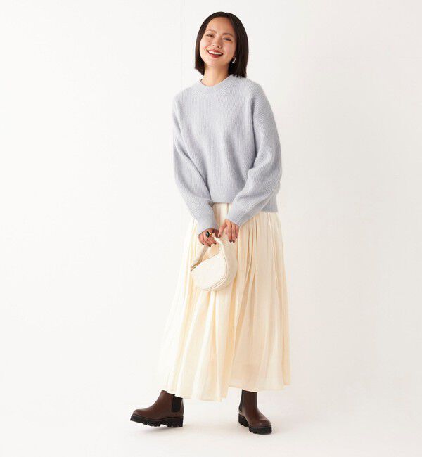 SHIPS Colors 「SHIPS Colors:〈洗濯機可能〉シャイニー ギャザー スカート」|スカート|