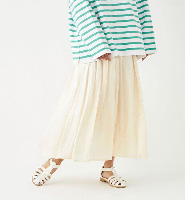 SHIPS Colors 「SHIPS Colors:〈洗濯機可能〉シャイニー ギャザー スカート」|スカート|