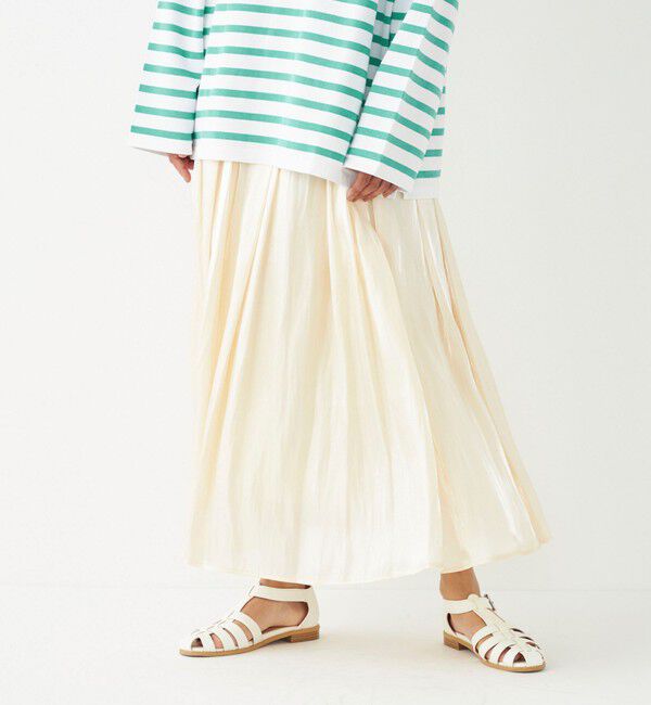 SHIPS Colors 「SHIPS Colors:〈洗濯機可能〉シャイニー ギャザー スカート」|スカート|