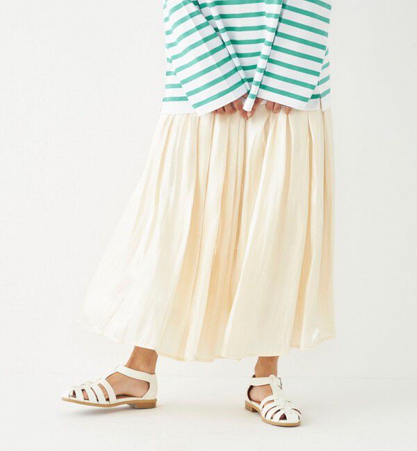 SHIPS Colors 「SHIPS Colors:〈洗濯機可能〉シャイニー ギャザー スカート」|スカート|