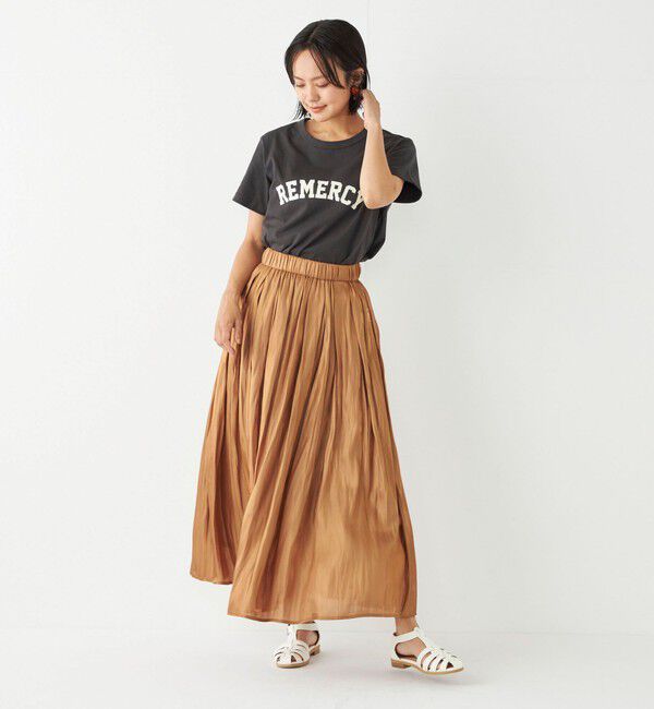 SHIPS Colors 「SHIPS Colors:〈洗濯機可能〉シャイニー ギャザー スカート」|スカート|