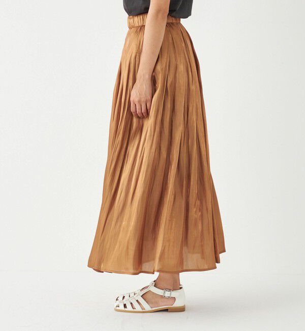 SHIPS Colors 「SHIPS Colors:〈洗濯機可能〉シャイニー ギャザー スカート」|スカート|