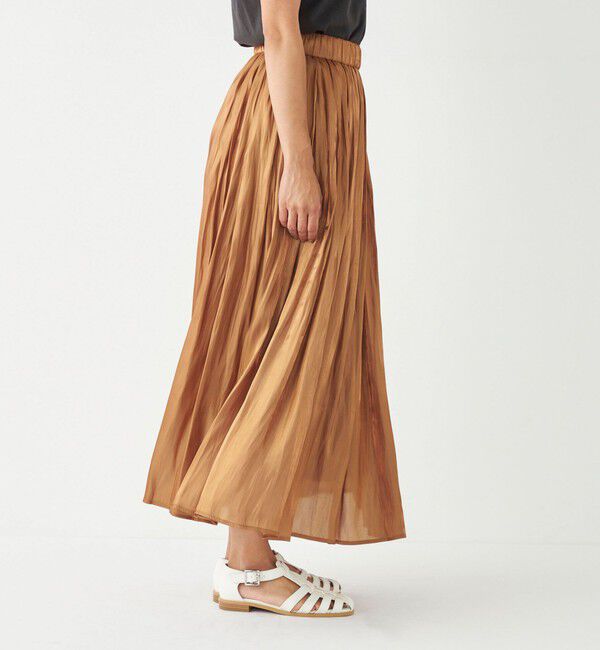 SHIPS Colors 「SHIPS Colors:〈洗濯機可能〉シャイニー ギャザー スカート」|スカート|