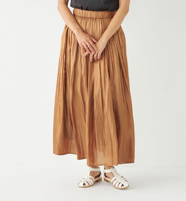 SHIPS Colors 「SHIPS Colors:〈洗濯機可能〉シャイニー ギャザー スカート」|スカート|