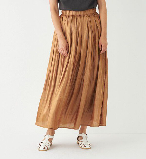 SHIPS Colors 「SHIPS Colors:〈洗濯機可能〉シャイニー ギャザー スカート」|スカート|