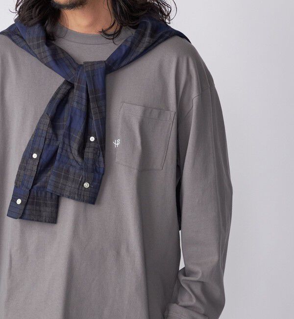 SHIPS「【WEB限定】SHIPS:〈汗染み防止加工〉ワンポイントロゴ ビッグシルエットヘビーウェイトTシャツ」|Tシャツ・カットソー|