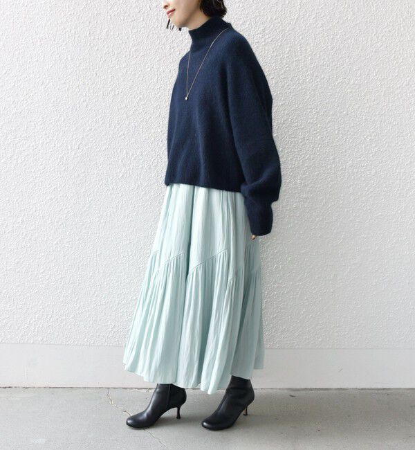 SHIPS for women「〈手洗い可能〉割繊 バイアス 切替 フレア スカート 24SS ◇」|スカート|