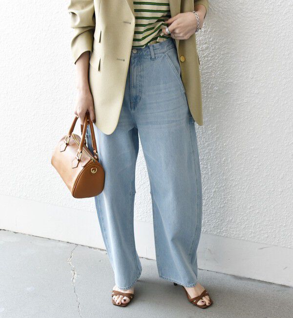 SHIPS any「《一部追加予約》SHIPS any:〈洗濯機可能〉コクーンペインター デニムパンツ［SHIPS any DENIM］」|デニム|