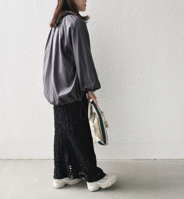 SHIPS for women「* 〈手洗い可能〉リネン レーヨン コーティング スタンド カラー ジップ ブルゾン 24SS ◇」|ブルゾン・スタジャン|