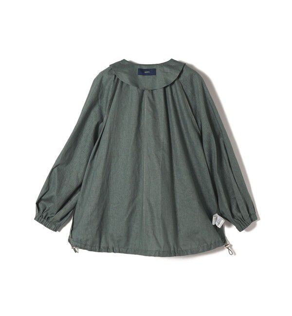 SHIPS for women「* 〈手洗い可能〉リネン レーヨン コーティング スタンド カラー ジップ ブルゾン 24SS ◇」|ブルゾン・スタジャン|