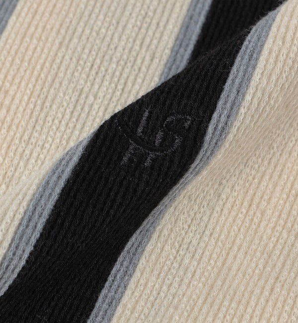 SHIPS「【WEB限定】SHIPS:〈吸水速乾〉ワンポイント ロゴ リップル ストライプ Tシャツ」|Tシャツ・カットソー|