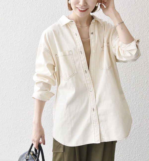 SHIPS any「SHIPS any: デニム ポケット シャツ［SHIPS any DENIM］」|シャツ・ブラウス|