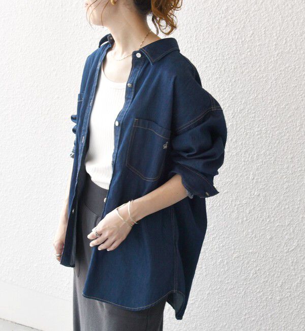 SHIPS any「SHIPS any: デニム ポケット シャツ［SHIPS any DENIM］」|シャツ・ブラウス|