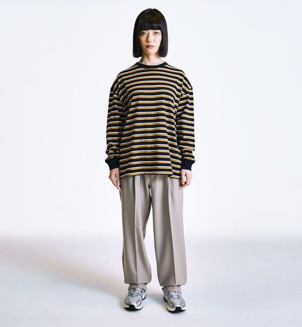 SHIPS「City Ambient Products: 2プリーツ ワイド テーパード スラックス」|スラックス|