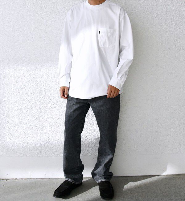 SHIPS any「SHIPS any: SORONA(R) ストレッチ ジャージー ポケット Tシャツ (ロンT)◇」|Tシャツ・カットソー|