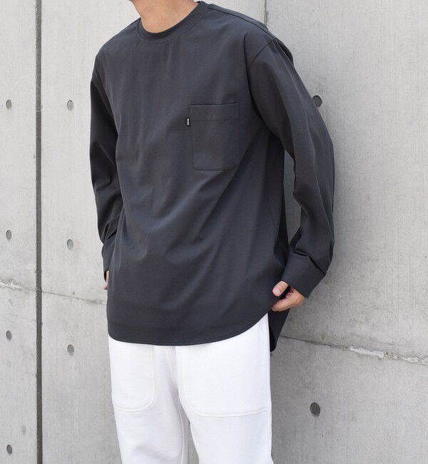 SHIPS any「SHIPS any: SORONA(R) ストレッチ ジャージー ポケット Tシャツ (ロンT)◇」|Tシャツ・カットソー|