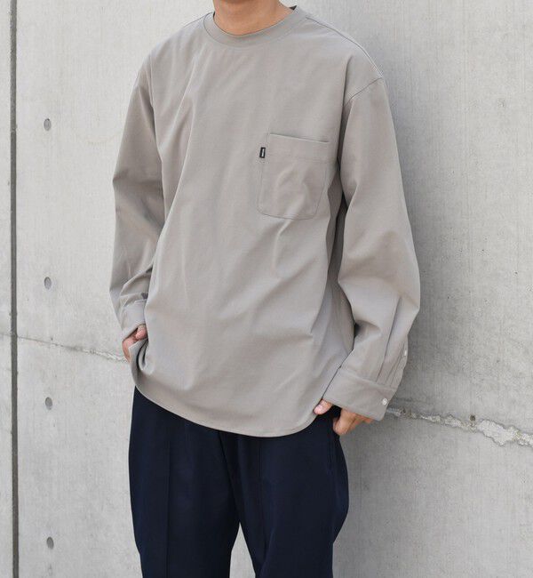 SHIPS any「SHIPS any: SORONA(R) ストレッチ ジャージー ポケット Tシャツ (ロンT)◇」|Tシャツ・カットソー|