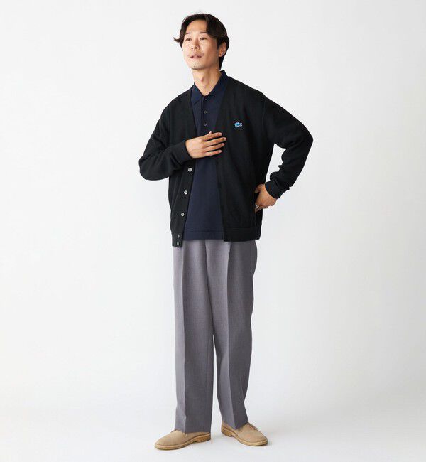 SHIPS「【SHIPS別注】LACOSTE: コットン/ポリエステル Vネック カーディガン 24FW」|カーディガン|