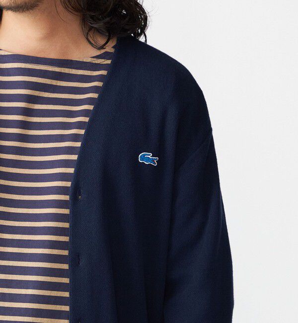 SHIPS「【SHIPS別注】LACOSTE: コットン/ポリエステル Vネック カーディガン 24FW」|カーディガン|