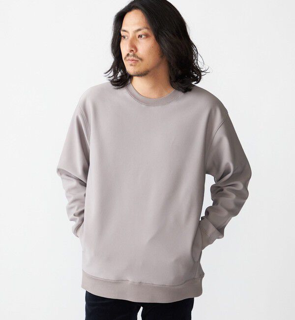 SHIPS「SHIPS: フリース ボンディング カルゼ スウェット」|Tシャツ・カットソー|ライトグレー