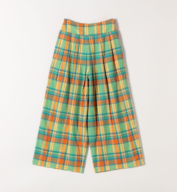 SHIPS any「SHIPS any:〈洗濯機可能〉マドラス チェック タック フレア パンツ」|その他|