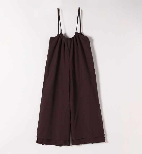 SHIPS any「SHIPS any:〈手洗い可能〉3D フラワー エンブロイダリー ギャザー サロペット」|オールインワン|