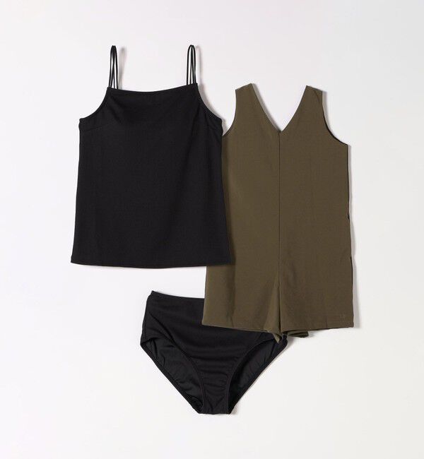 SHIPS any「【SHIPS any別注】Ocean Pacific:〈手洗い可能〉3SET スイムウエア」|コンビネゾン|オリーブ