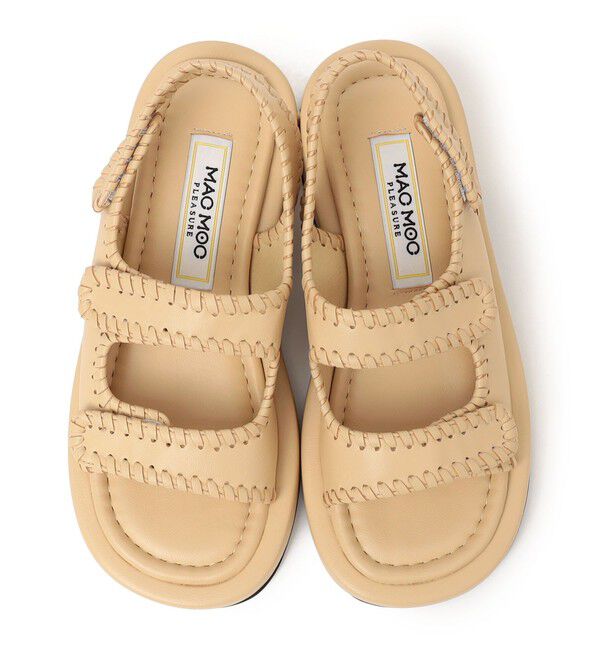 SHIPS any「MACMOC: Ratan ステッチ ストラップ サンダル」|サンダル|