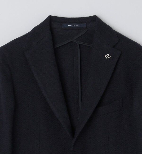 SHIPS「TAGLIATORE: ウール ネイビー ソリッド ジャケット」|テーラードジャケット|
