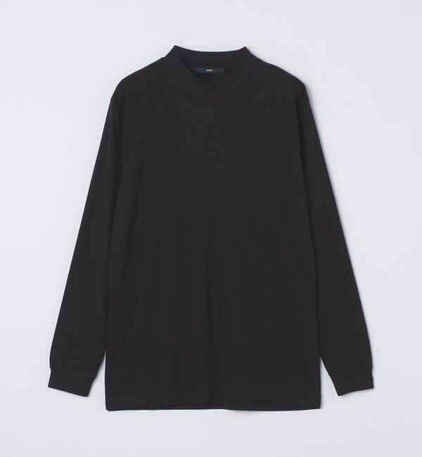 SHIPS「【WEB限定】SHIPS: ポンチ モックネック ロングスリーブ Tシャツ」|Tシャツ・カットソー|