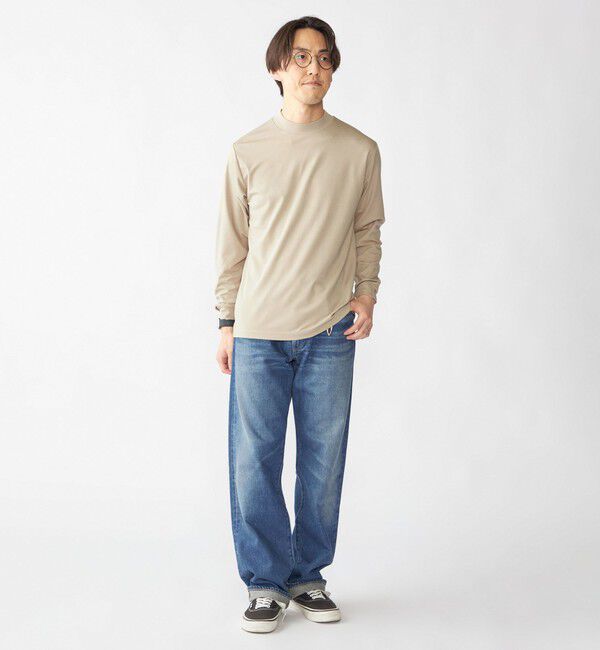 SHIPS「【WEB限定】SHIPS: ポンチ モックネック ロングスリーブ Tシャツ」|Tシャツ・カットソー|