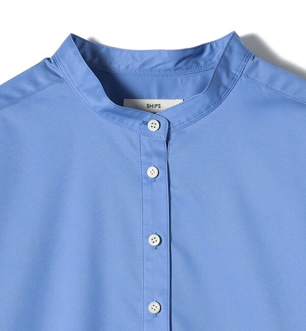 SHIPS for women「〈手洗い可能〉ソリッド バックタック チュニック シャツ」|チュニック|