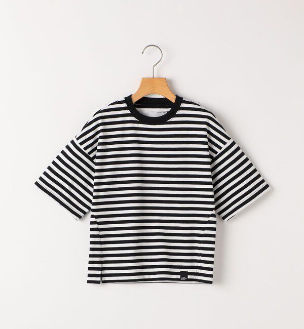 SHIPS KIDS「THYARD:100～130cm / ボーダー Tシャツ」|Tシャツ・カットソー|ブラック