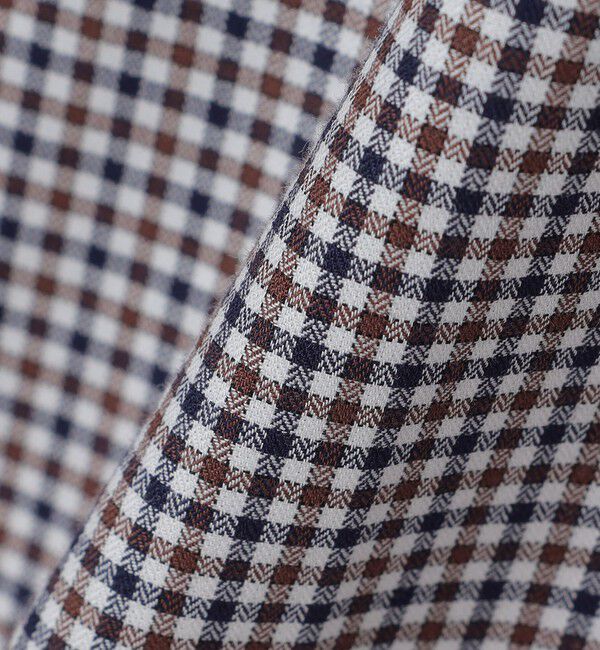 SHIPS「GUY ROVER: ギンガムチェック ワイドカラー シャツ」|シャツ・ブラウス|