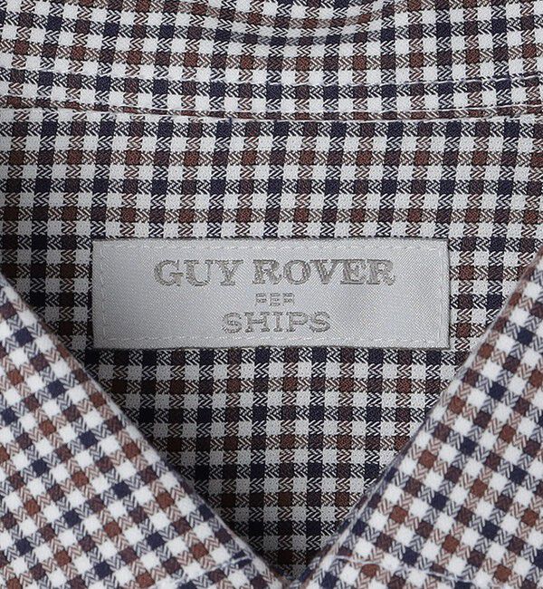 SHIPS「GUY ROVER: ギンガムチェック ワイドカラー シャツ」|シャツ・ブラウス|