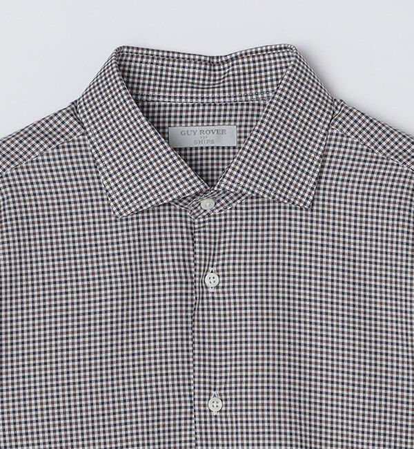 SHIPS「GUY ROVER: ギンガムチェック ワイドカラー シャツ」|シャツ・ブラウス|