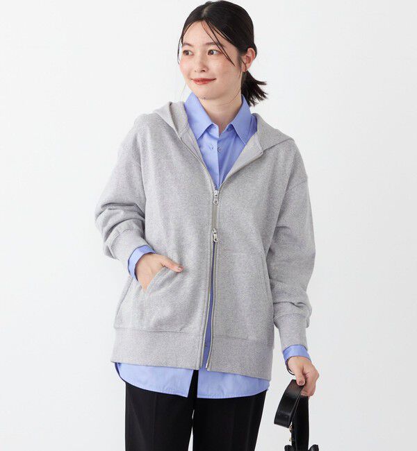 SHIPS Colors 「SHIPS Colors:〈手洗い可能〉USA 裏毛 ジップ フーディー」|パーカー|